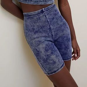 Urban Outfitters Bike Shorts - Out  From Under - Distressed Blue - XS